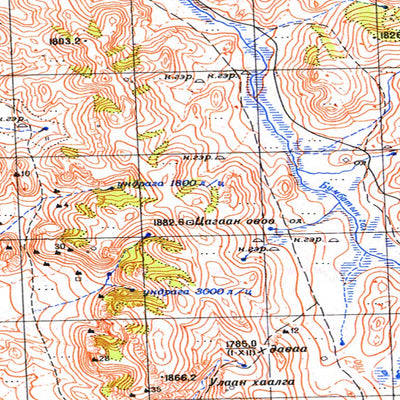 Avenza Systems Inc. Soviet Genshtab - m48-134 - Mongolia digital map