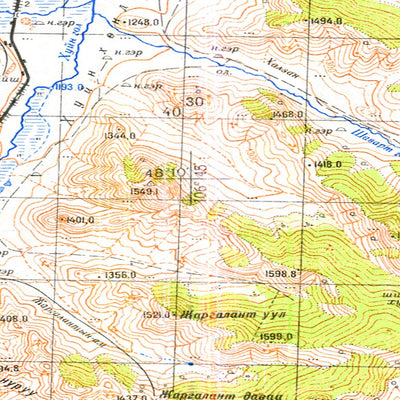 Avenza Systems Inc. Soviet Genshtab - m48-142 - Mongolia digital map