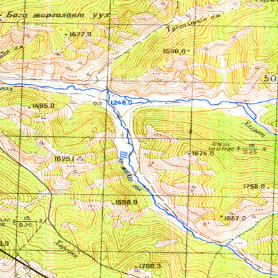 Avenza Systems Inc. Soviet Genshtab - m48-142 - Mongolia digital map