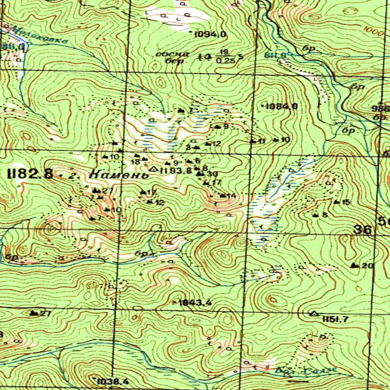 Map M49 Soviet Genshtab - m49-011 - Russia Map by Avenza Systems Inc. | Avenza Maps
