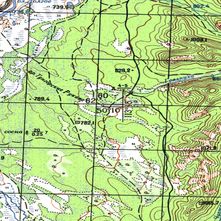 Map M49 Soviet Genshtab - m49-071 - Russia Map by Avenza Systems Inc. | Avenza Maps