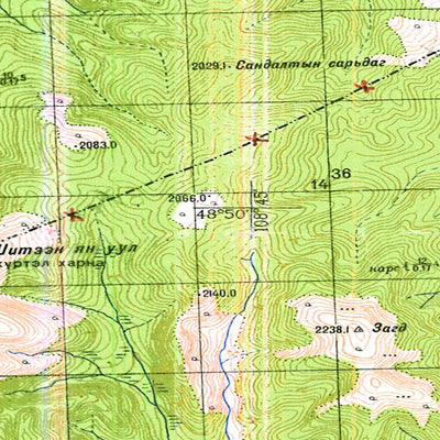 Avenza Systems Inc. Soviet Genshtab - m49-110 - Mongolia digital map