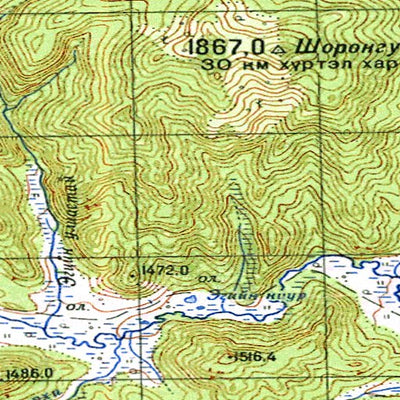 Avenza Systems Inc. Soviet Genshtab - m49-112 - Mongolia digital map