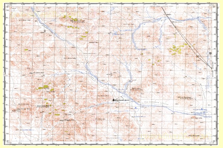 Map M49 Soviet Genshtab - m49-129 - Mongolia Map by Avenza Systems Inc ...