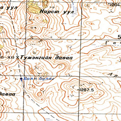 Avenza Systems Inc. Soviet Genshtab - m49-130 - Mongolia digital map