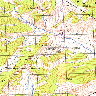 Avenza Systems Inc. Soviet Genshtab - m49-133 - Mongolia digital map