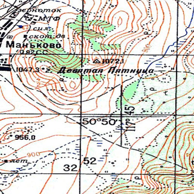 Avenza Systems Inc. Soviet Genshtab - m50-044 - Russia digital map