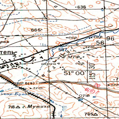 Avenza Systems Inc. Soviet Genshtab - m50-08 - Russia digital map
