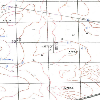 Avenza Systems Inc. Soviet Genshtab - m50-099 - Mongolia digital map
