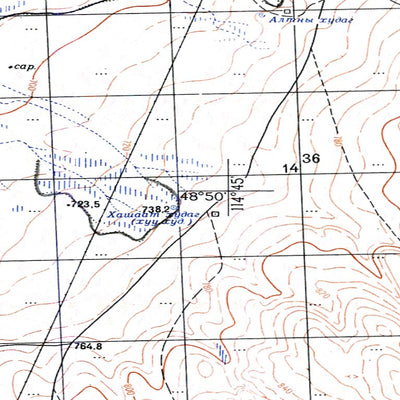 Avenza Systems Inc. Soviet Genshtab - m50-110 - Mongolia digital map