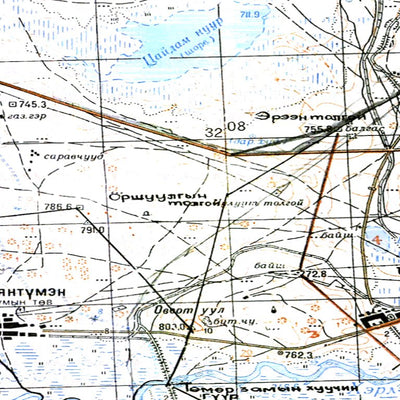 Avenza Systems Inc. Soviet Genshtab - m50-133 - Mongolia digital map