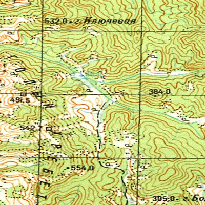 Avenza Systems Inc. Soviet Genshtab - m54-057 - Russia digital map