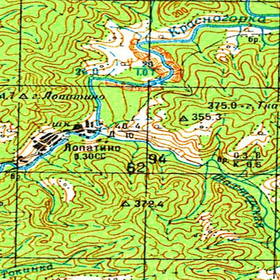 Avenza Systems Inc. Soviet Genshtab - m54-129 - Russia digital map