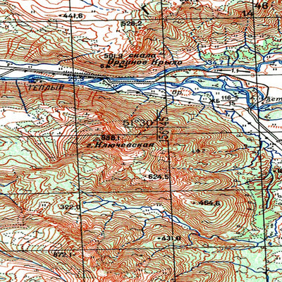 Avenza Systems Inc. Soviet Genshtab - m57-014 - Russia digital map