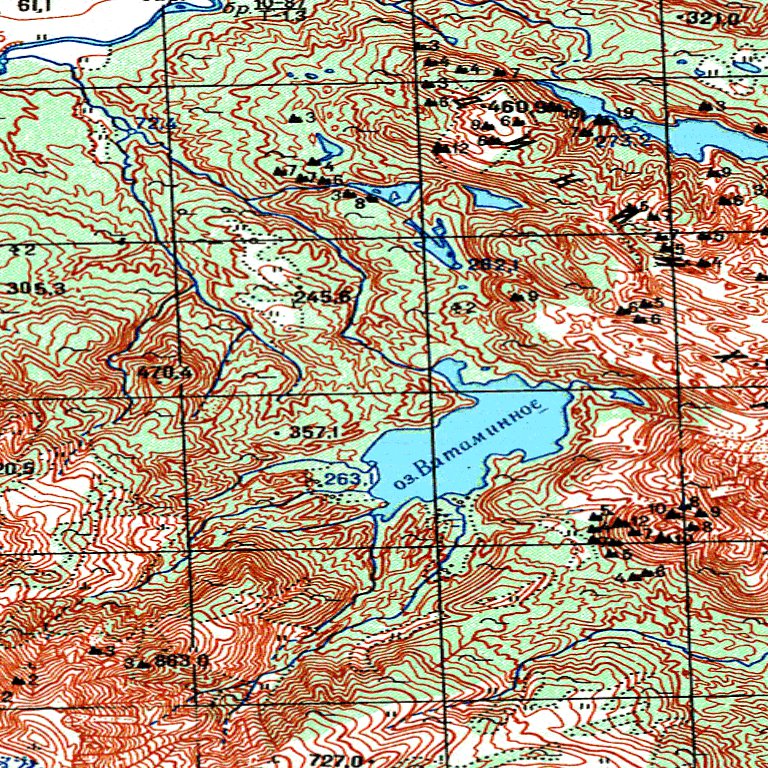 Soviet Genshtab - m57-014 - Russia Map by Avenza Systems Inc. | Avenza Maps