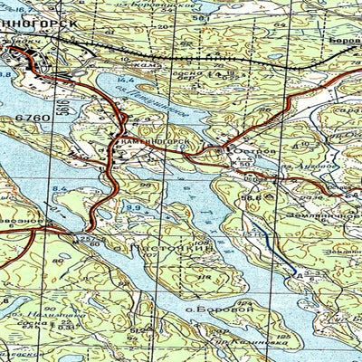 Avenza Systems Inc. Soviet Genshtab map - p35-119/120--(1978) - Russia digital map