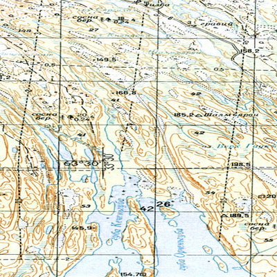 Avenza Systems Inc. Soviet Genshtab map - p36-019/020--(1985) - Russia digital map