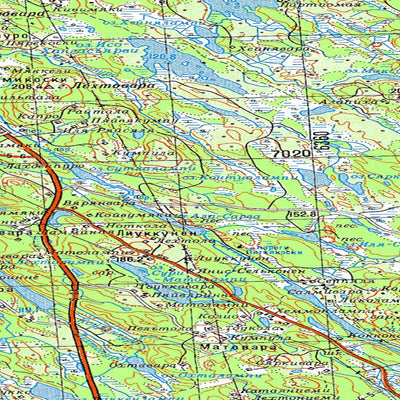 Avenza Systems Inc. Soviet Genshtab map - p36-025/026 - Russia digital map