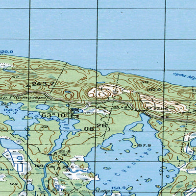 Avenza Systems Inc. Soviet Genshtab map - p36-031/032--(1991) - Russia digital map