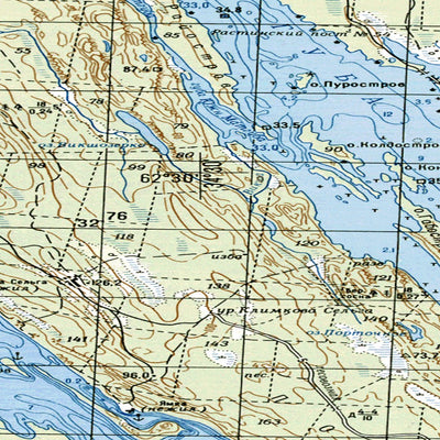 Avenza Systems Inc. Soviet Genshtab map - p36-057/058--(1992) - Russia digital map