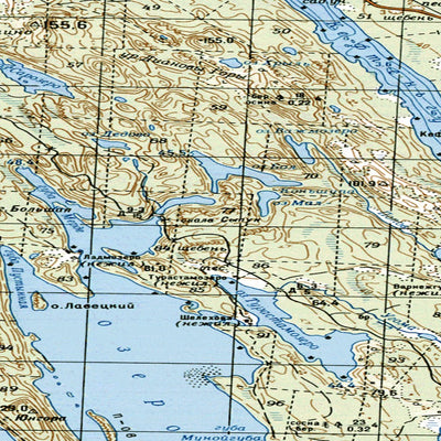 Avenza Systems Inc. Soviet Genshtab map - p36-057/058--(1992) - Russia digital map