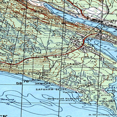 Avenza Systems Inc. Soviet Genshtab map - p36-081/082--(1989) - Russia digital map