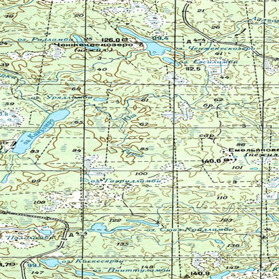 Avenza Systems Inc. Soviet Genshtab map - p36-103/104 - Russia digital map