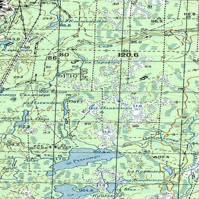 Avenza Systems Inc. Soviet Genshtab map - p36-105/106 - Russia digital map
