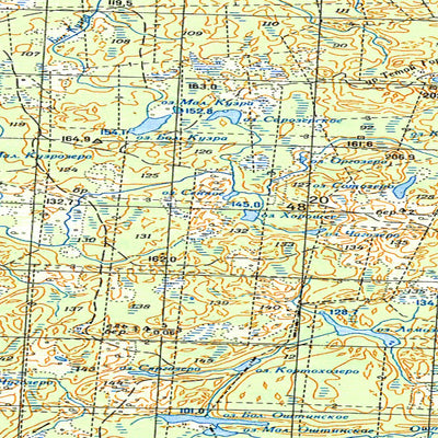Avenza Systems Inc. Soviet Genshtab map - p36-119/120 - Russia digital map