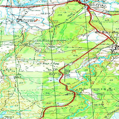 Avenza Systems Inc. Soviet Genshtab map - p36-121/122 - Russia digital map
