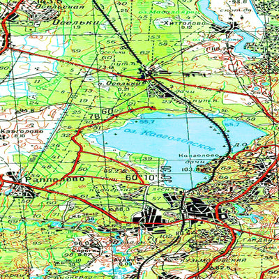 Avenza Systems Inc. Soviet Genshtab map - p36-133/134 - Russia digital map