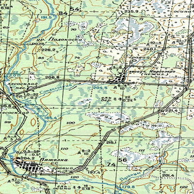 Avenza Systems Inc. Soviet Genshtab map - p36-143/144 - Russia digital map