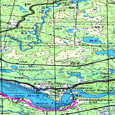 Avenza Systems Inc. Soviet Genshtab map - p37-005/006 - Russia digital map