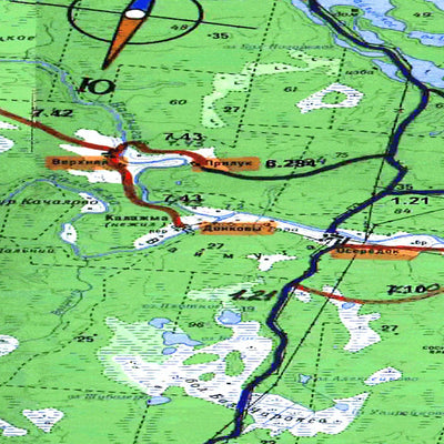 Avenza Systems Inc. Soviet Genshtab map - p37-023/024 - Russia digital map