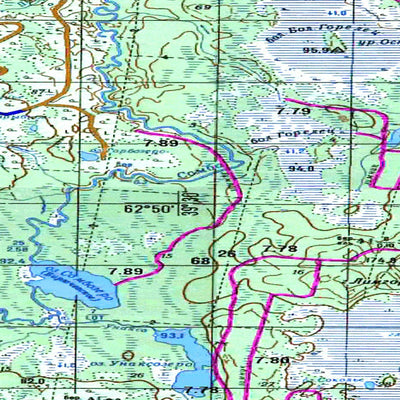 Avenza Systems Inc. Soviet Genshtab map - p37-043/044 - Russia digital map