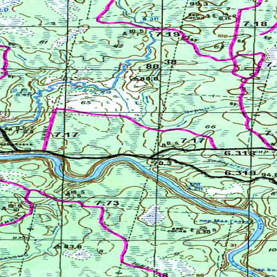 Avenza Systems Inc. Soviet Genshtab map - p37-043/044 - Russia digital map