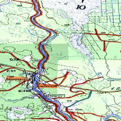 Avenza Systems Inc. Soviet Genshtab map - p37-091/092 - Russia digital map