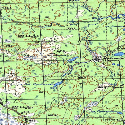 Avenza Systems Inc. Soviet Genshtab map - p37-133/134--(1968) - Russia digital map