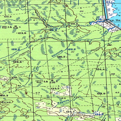 Avenza Systems Inc. Soviet Genshtab map - p37-135/136--(1986) - Russia digital map