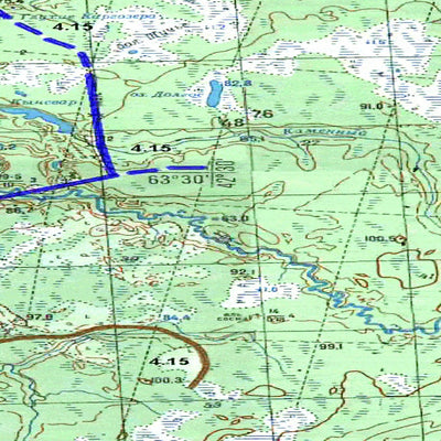 Avenza Systems Inc. Soviet Genshtab map - p38-013/014 - Russia digital map
