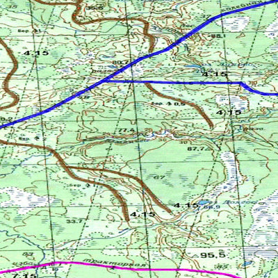 Avenza Systems Inc. Soviet Genshtab map - p38-013/014 - Russia digital map