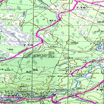 Avenza Systems Inc. Soviet Genshtab map - p38-019/020 - Russia digital map