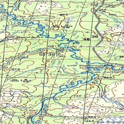Avenza Systems Inc. Soviet Genshtab map - p38-023/024--(1984) - Russia digital map