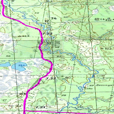 Avenza Systems Inc. Soviet Genshtab map - p38-025/026 - Russia digital map