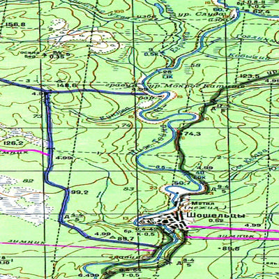 Avenza Systems Inc. Soviet Genshtab map - p38-053/054 - Russia digital map