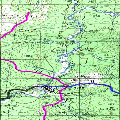 Avenza Systems Inc. Soviet Genshtab map - p38-055/056 - Russia digital map