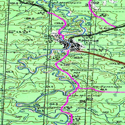 Avenza Systems Inc. Soviet Genshtab map - p38-057/058 - Russia digital map