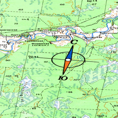 Avenza Systems Inc. Soviet Genshtab map - p38-073/074 - Russia digital map