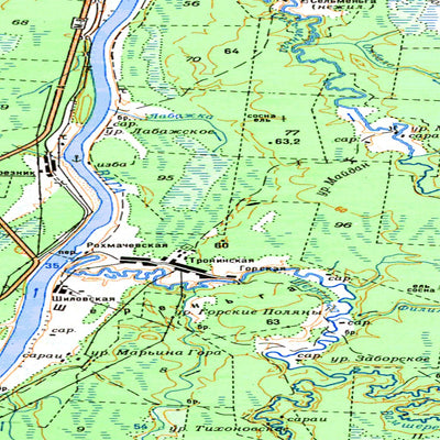 Avenza Systems Inc. Soviet Genshtab map - p38-073/074 - Russia digital map