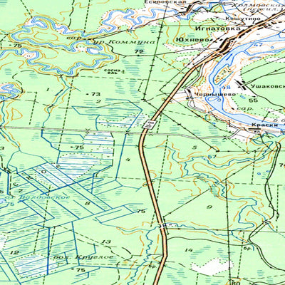 Avenza Systems Inc. Soviet Genshtab map - p38-085/086 - Russia digital map